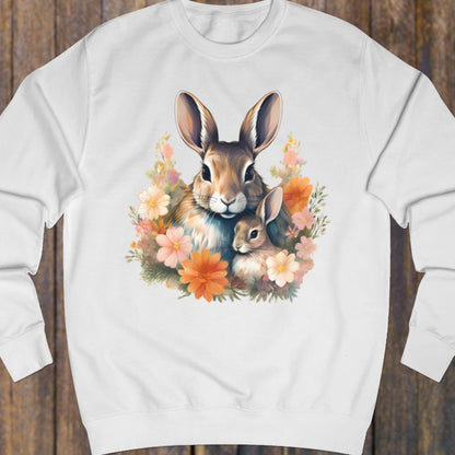 Konijn met jong sweatshirt