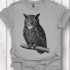 Chouette sage noire T-shirt intemporel 