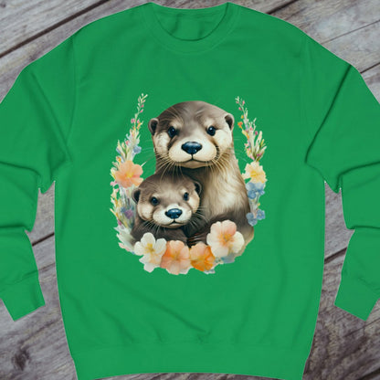 Otter met jong sweatshirt