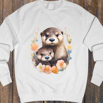 Otter met jong sweatshirt
