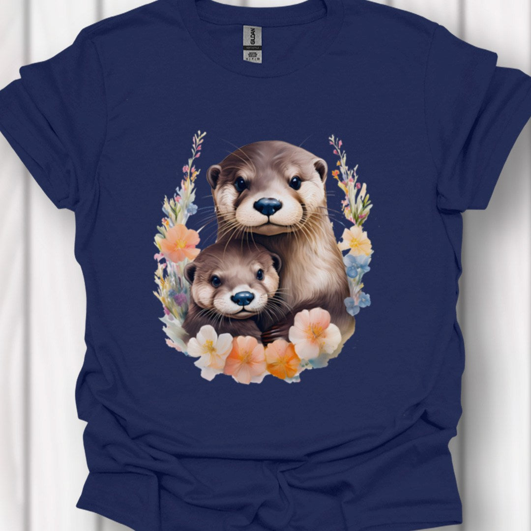 Otter met Jong T‑Shirt