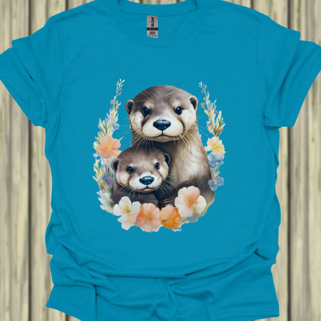 Otter met Jong T‑Shirt