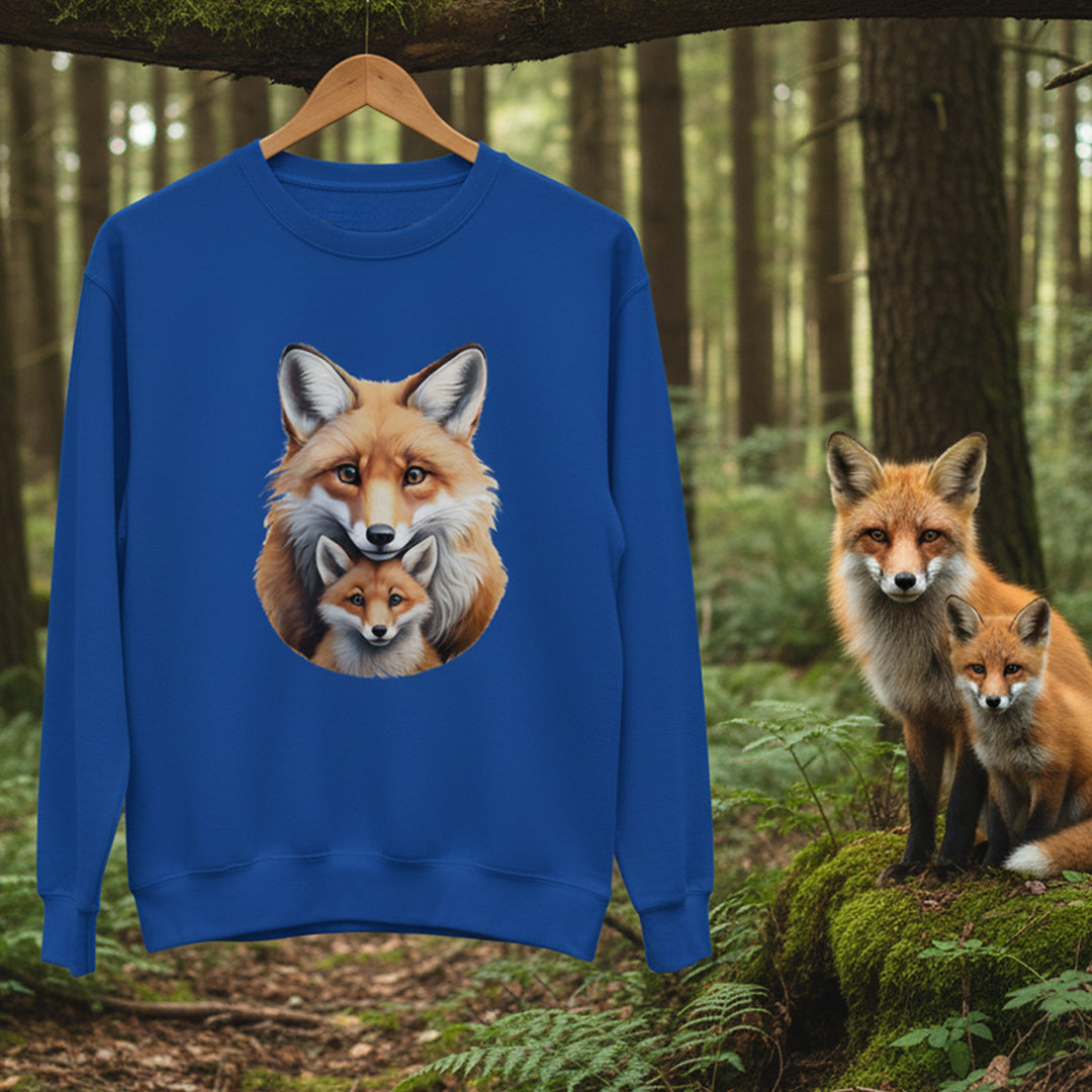 Vos met welp sweatshirt