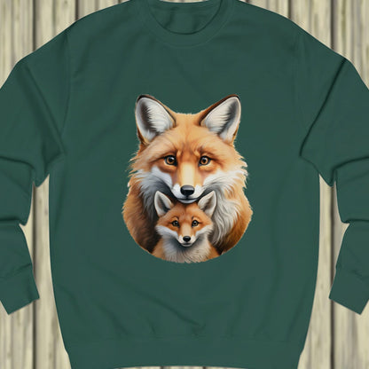 Vos met welp sweatshirt
