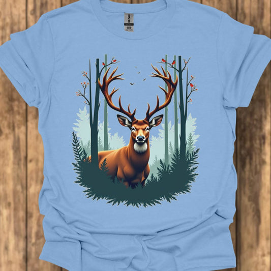 Majestueus Hert T‑Shirt