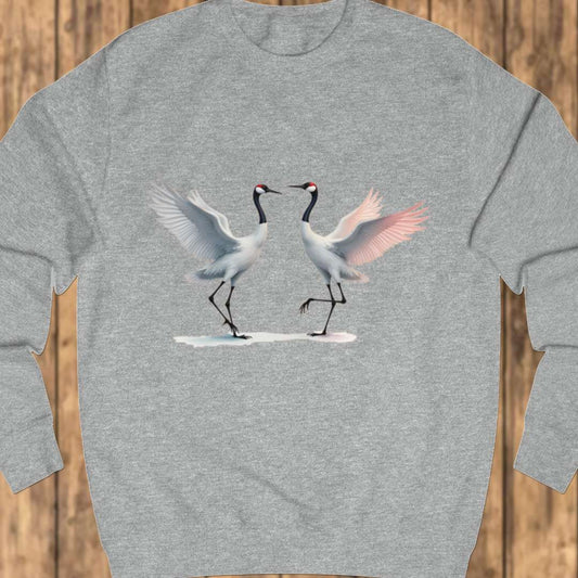 Dancing cranes sweatshirt