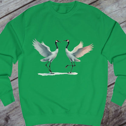 Dancing cranes sweatshirt