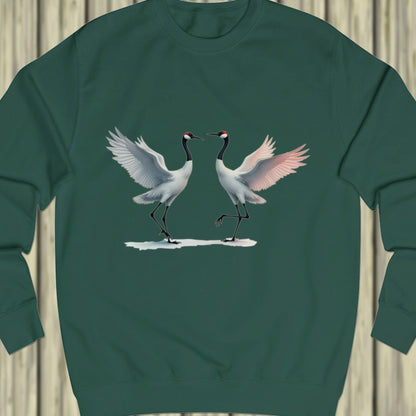 Dancing cranes sweatshirt