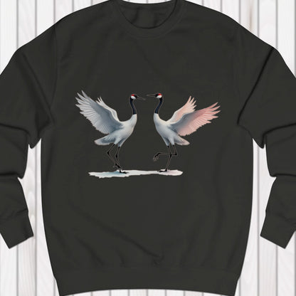 Dancing cranes sweatshirt