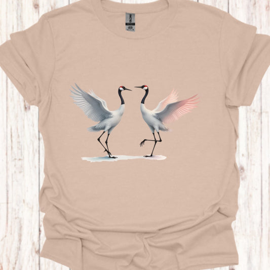 Dansende Kraanvogels T‑Shirt