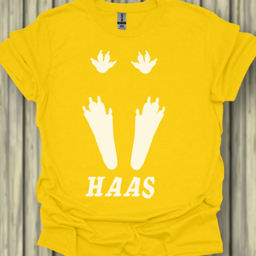 Empreintes de pattes de lièvre blanches T-shirt tendance