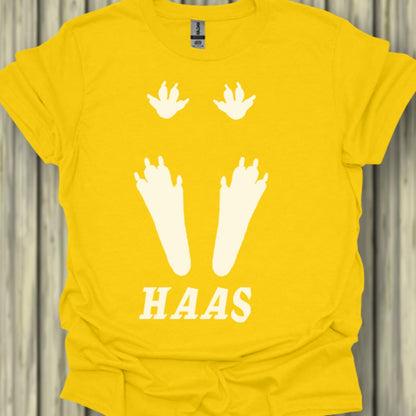 Empreintes de pattes de lièvre blanches T-shirt tendance