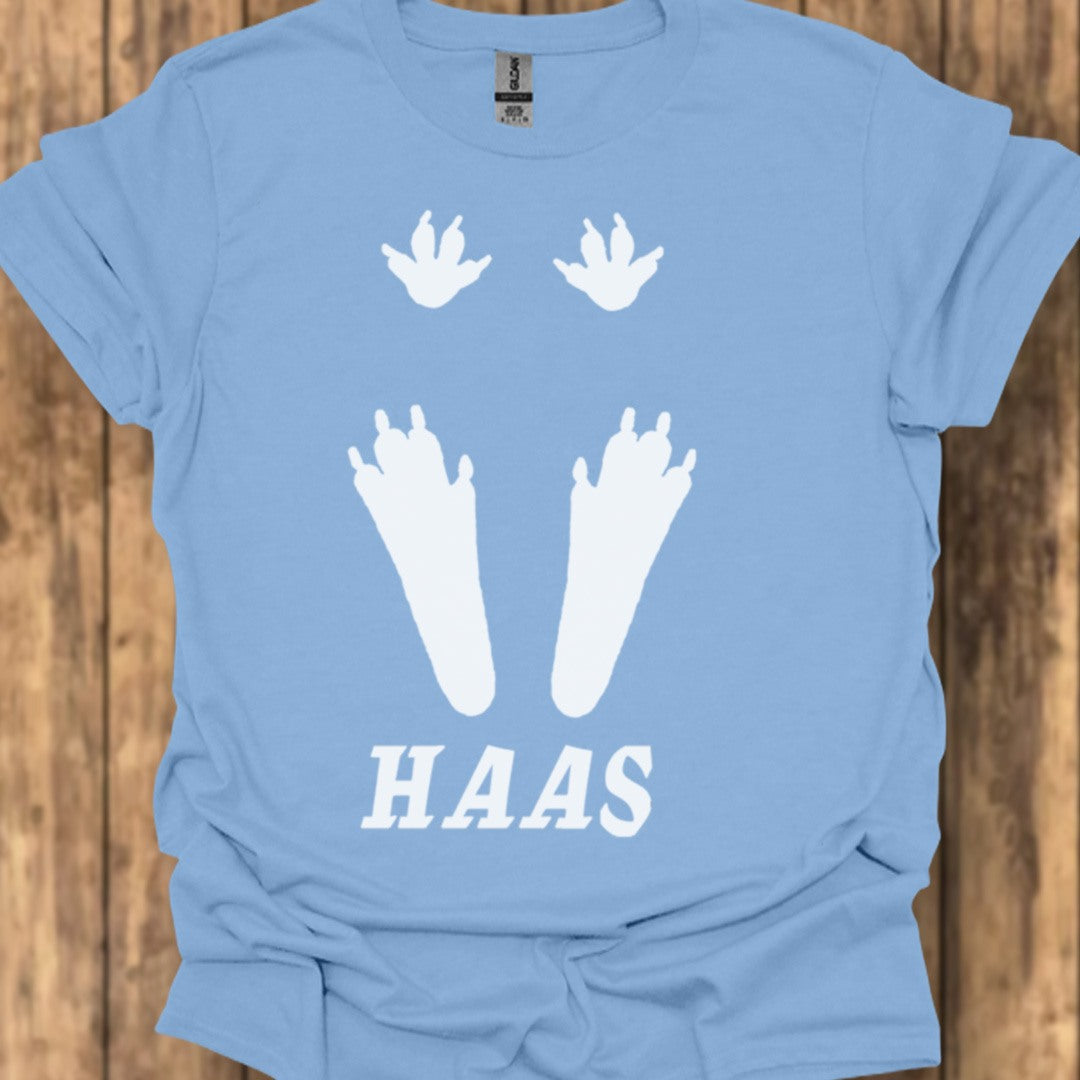 Empreintes de pattes de lièvre blanches T-shirt tendance
