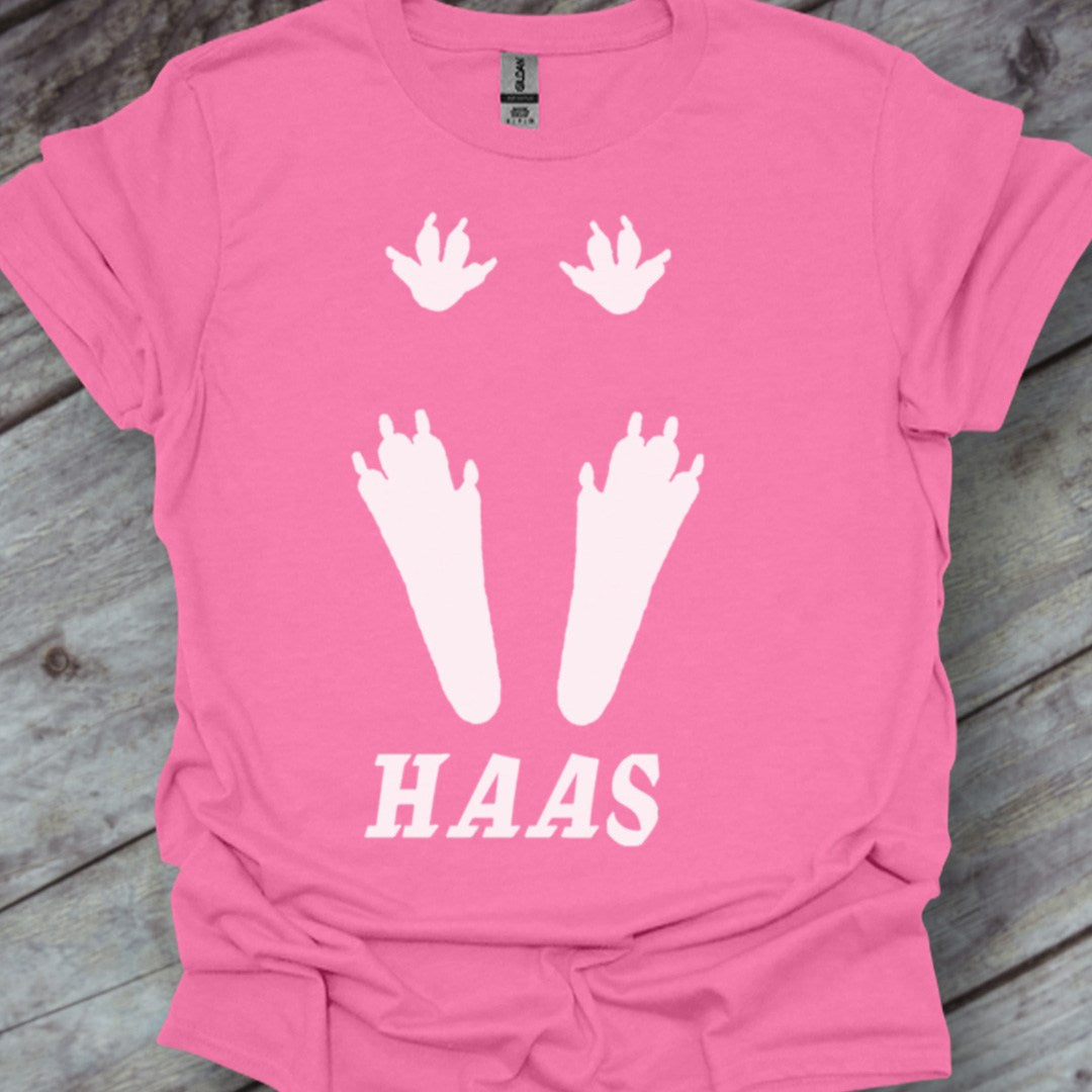 Empreintes de pattes de lièvre blanches T-shirt tendance