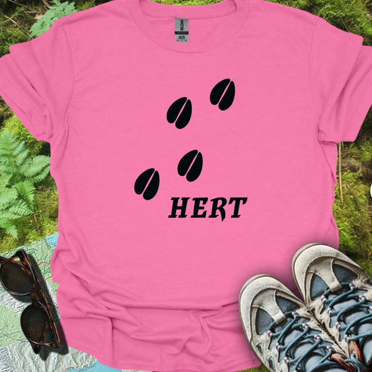 Empreintes de pattes de cerf noires T-shirt tendance 