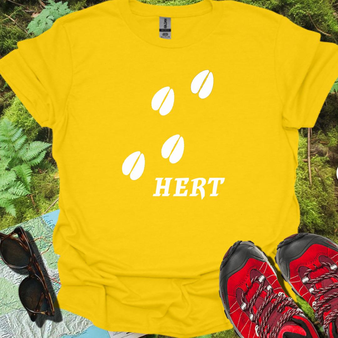 Paw prints deer white trendy T-shirt