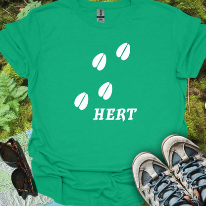 Paw prints deer white trendy T-shirt