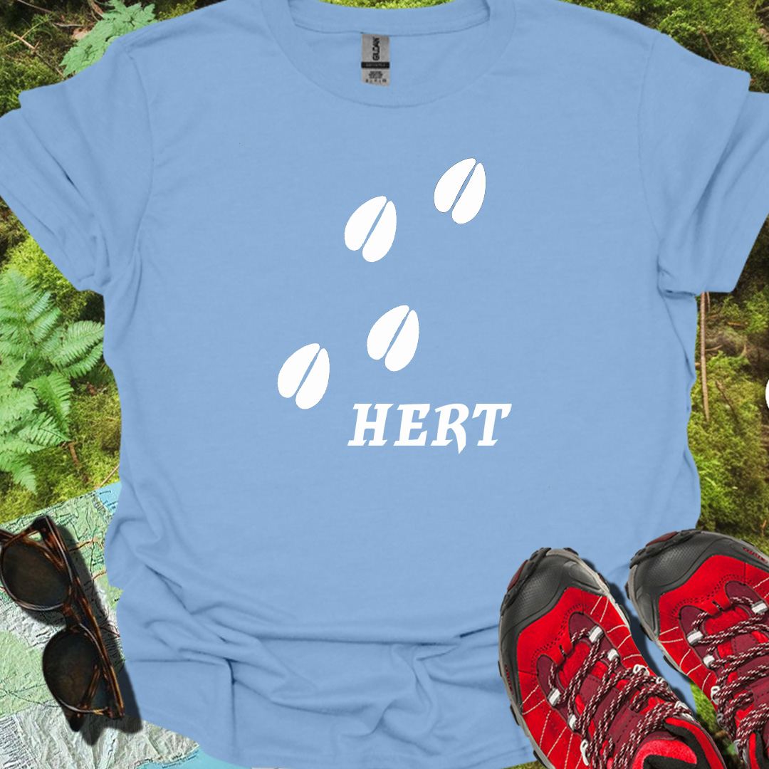 Paw prints deer white trendy T-shirt