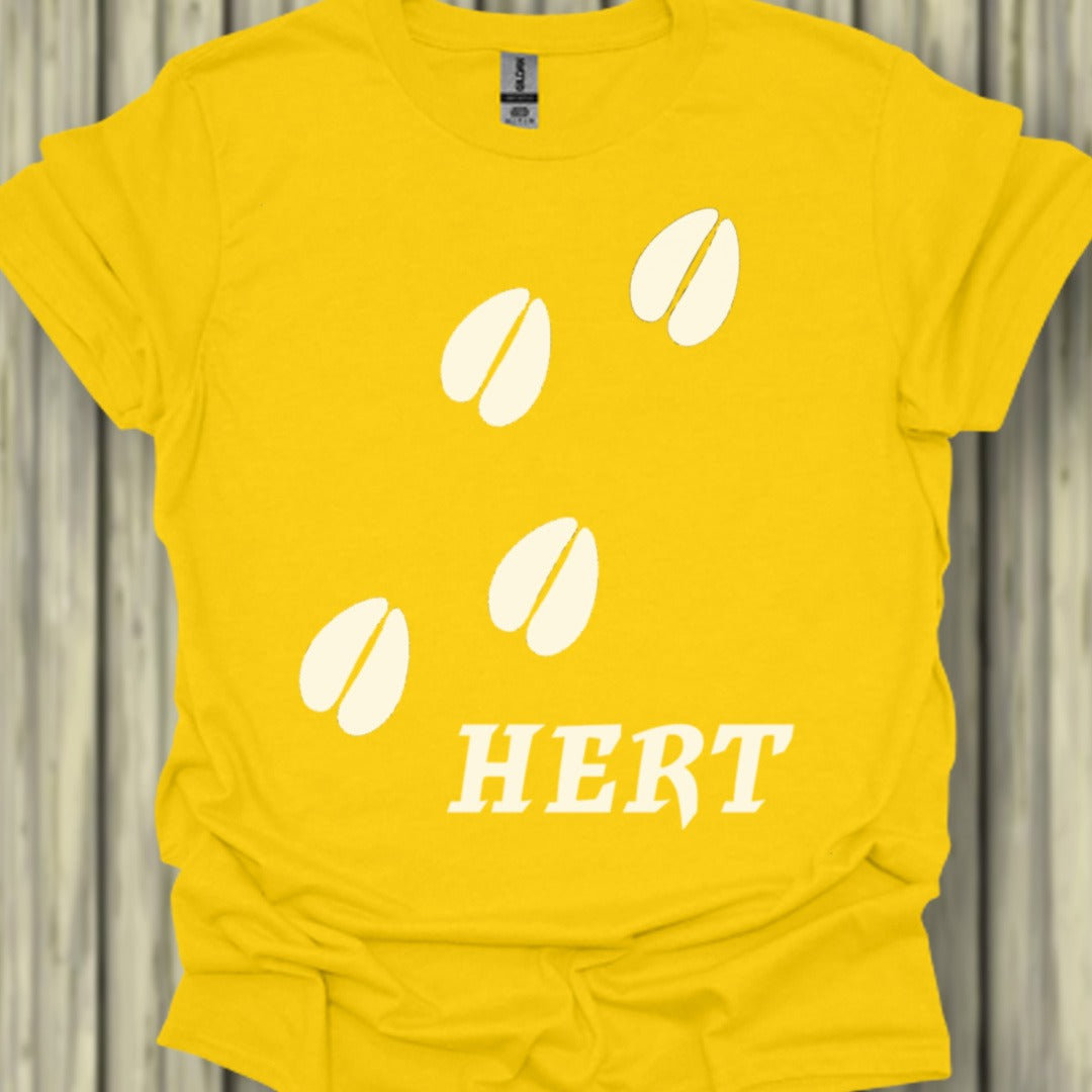 Empreintes de pattes de cerf blanches T-shirt tendance