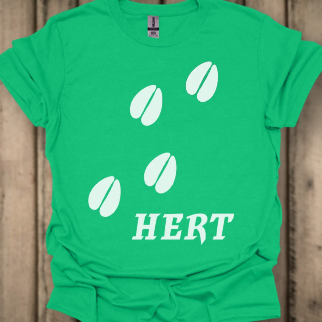 Empreintes de pattes de cerf blanches T-shirt tendance