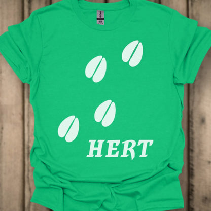 Empreintes de pattes de cerf blanches T-shirt tendance