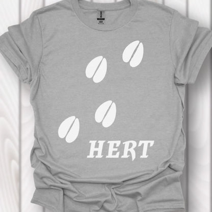 Empreintes de pattes de cerf blanches T-shirt intemporel 