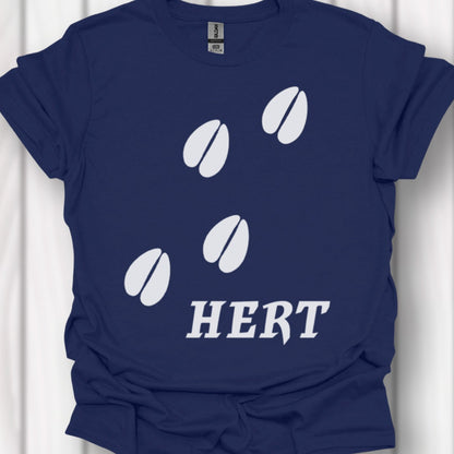 Empreintes de pattes de cerf blanches T-shirt intemporel 