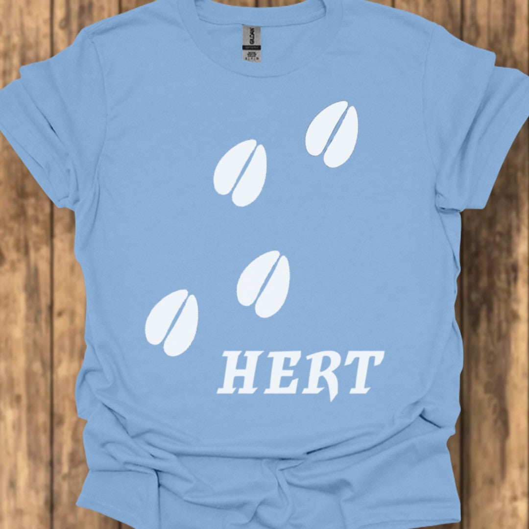 Empreintes de pattes de cerf blanches T-shirt tendance