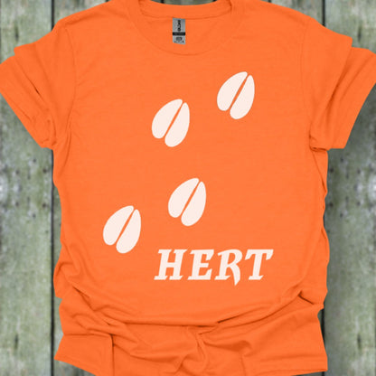 Empreintes de pattes de cerf blanches T-shirt tendance