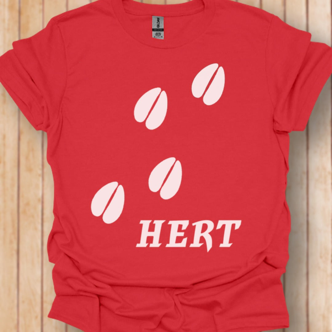 Empreintes de pattes de cerf blanches T-shirt tendance