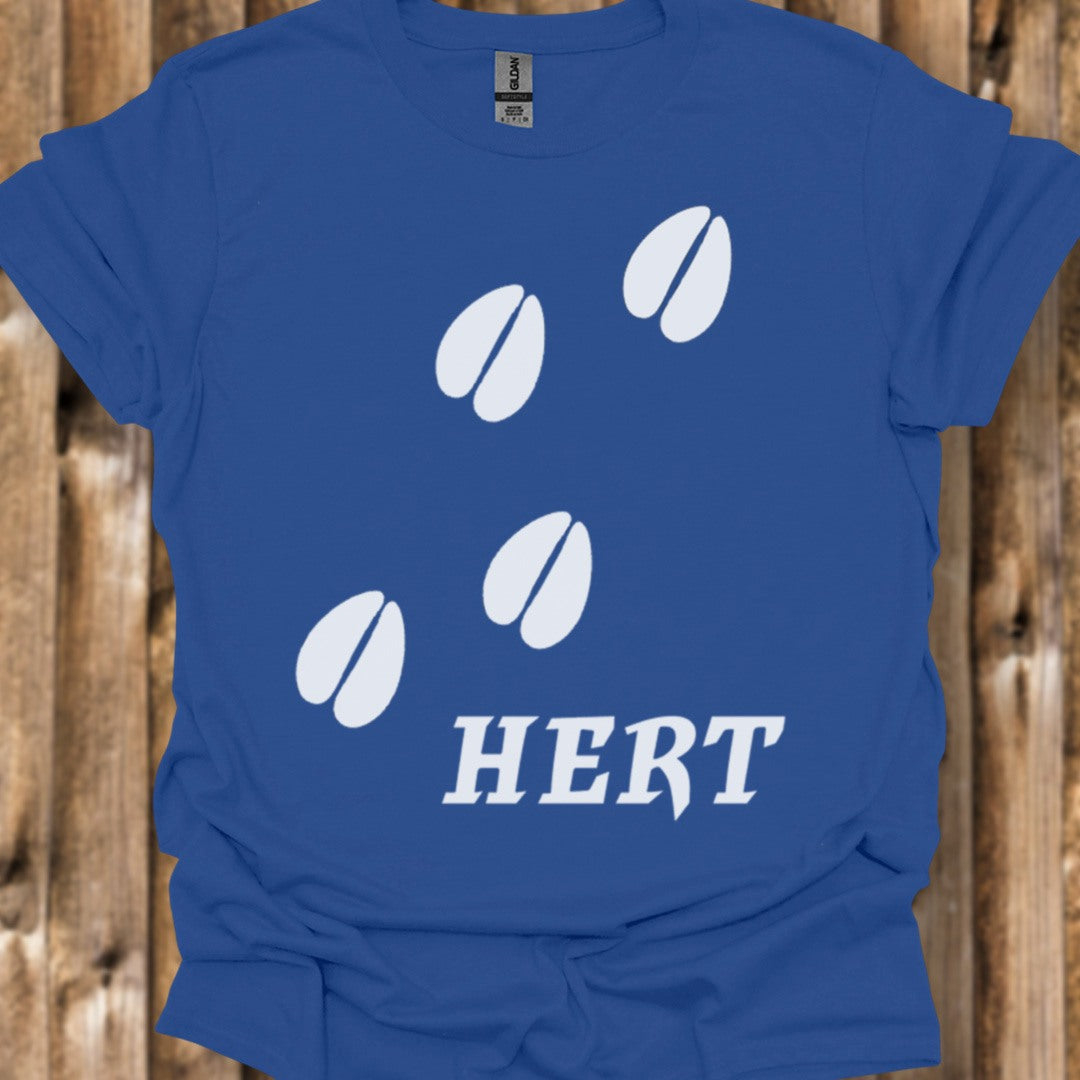 Empreintes de pattes de cerf blanches T-shirt tendance