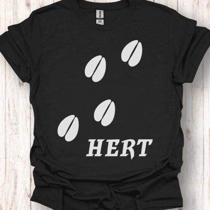 Empreintes de pattes de cerf blanches T-shirt intemporel 