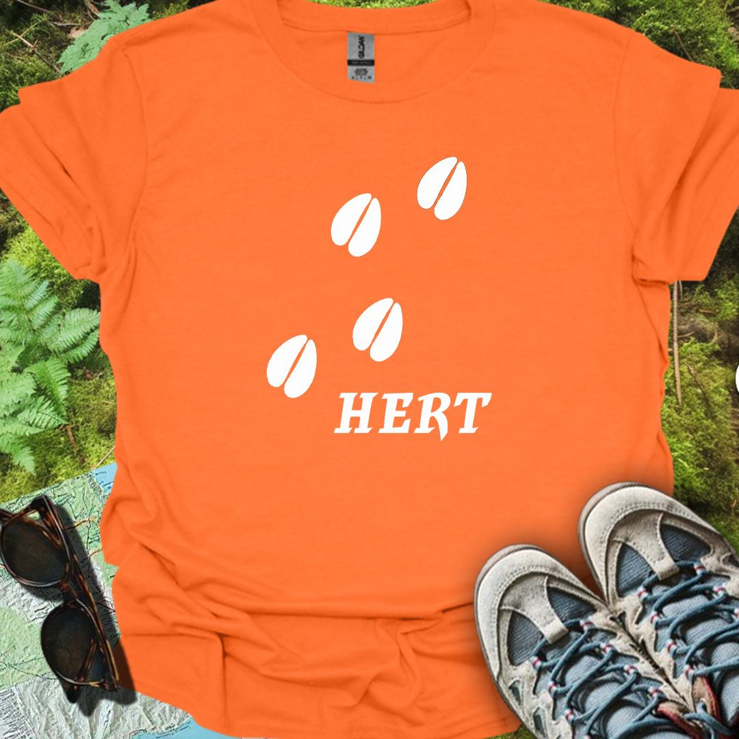 Paw prints deer white trendy T-shirt