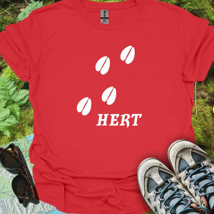 Paw prints deer white trendy T-shirt