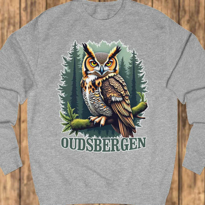 Eagle owl Oudsbergen white sweatshirt