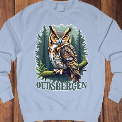 Eagle owl Oudsbergen white sweatshirt