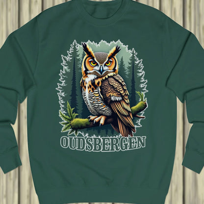 Eagle owl Oudsbergen white sweatshirt