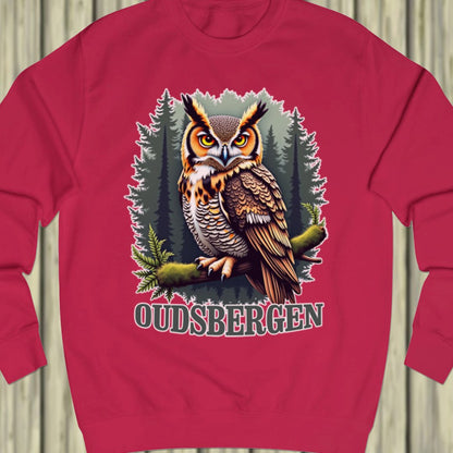 Eagle owl Oudsbergen white sweatshirt