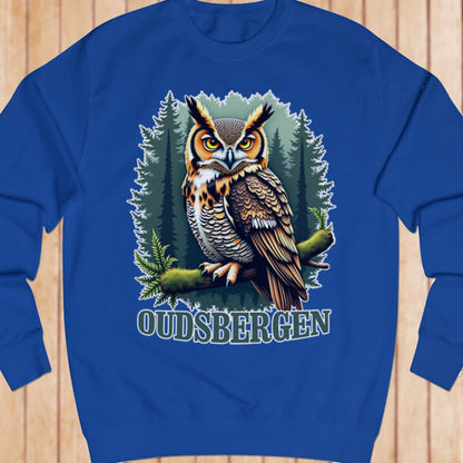 Eagle owl Oudsbergen white sweatshirt