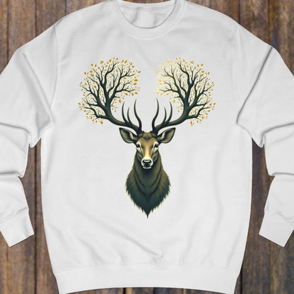 Deer with tree antlers sweatshirt