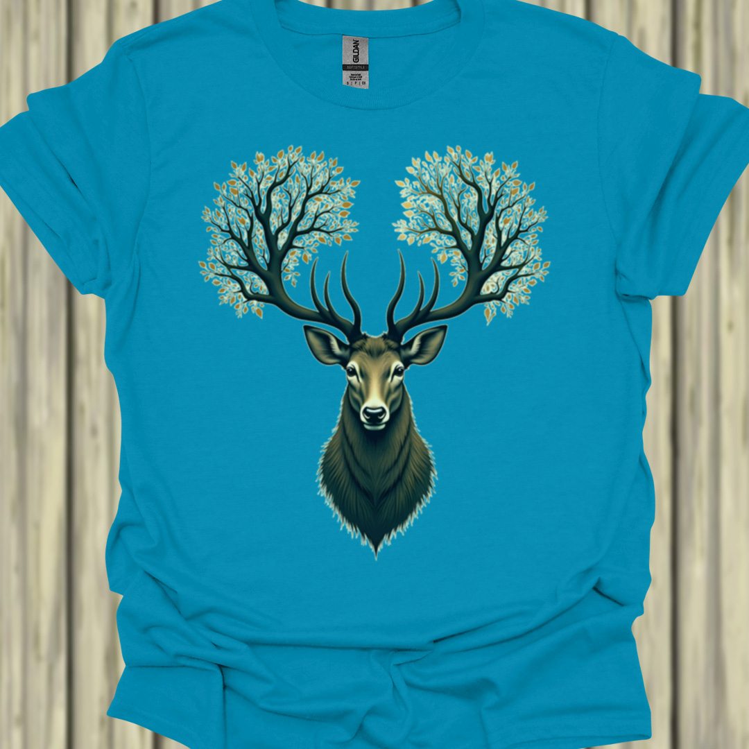 Hert met Boomgewei T‑Shirt