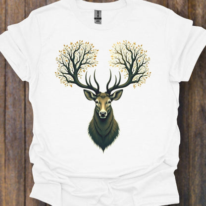 Hert met Boomgewei T‑Shirt