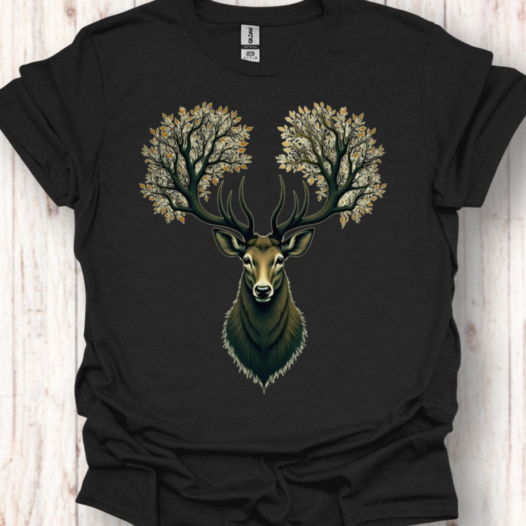Hert met Boomgewei T‑Shirt