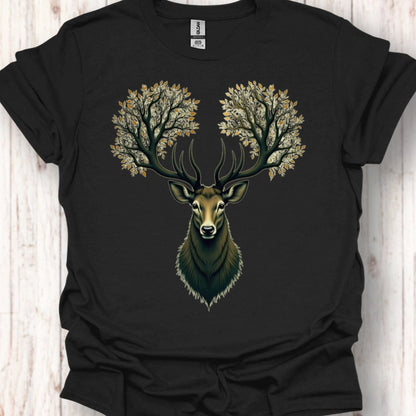 Hert met Boomgewei T‑Shirt