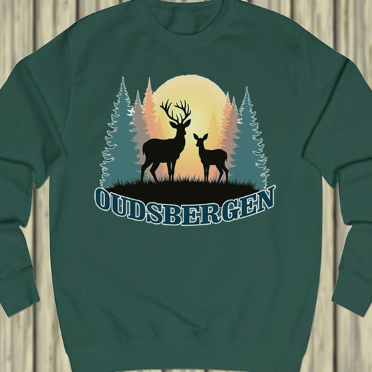 Mother deer and fawn Oudsbergen sweatshirt