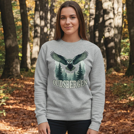 Mysterious owl Oudsbergen white sweatshirt