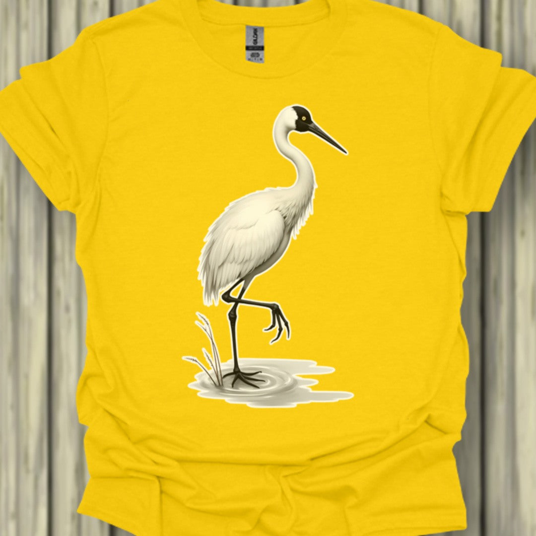 Grue élégante T-shirt tendance 