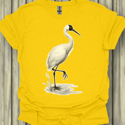 Grue élégante T-shirt tendance 