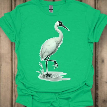Grue élégante T-shirt tendance 