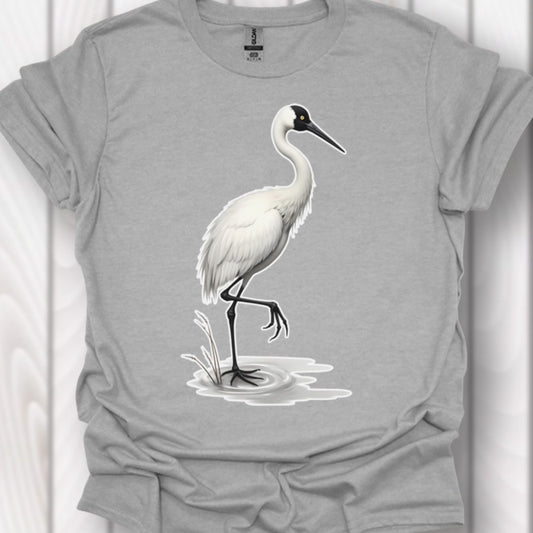 Elegant crane timeless T-shirt